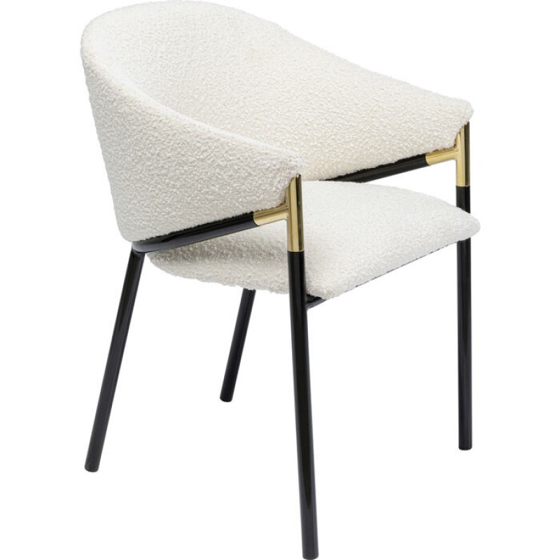 Chair with Armrest Boulevard White